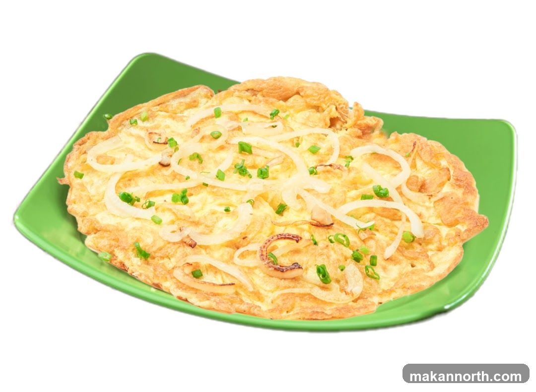 Omelet with Onions and Scallions