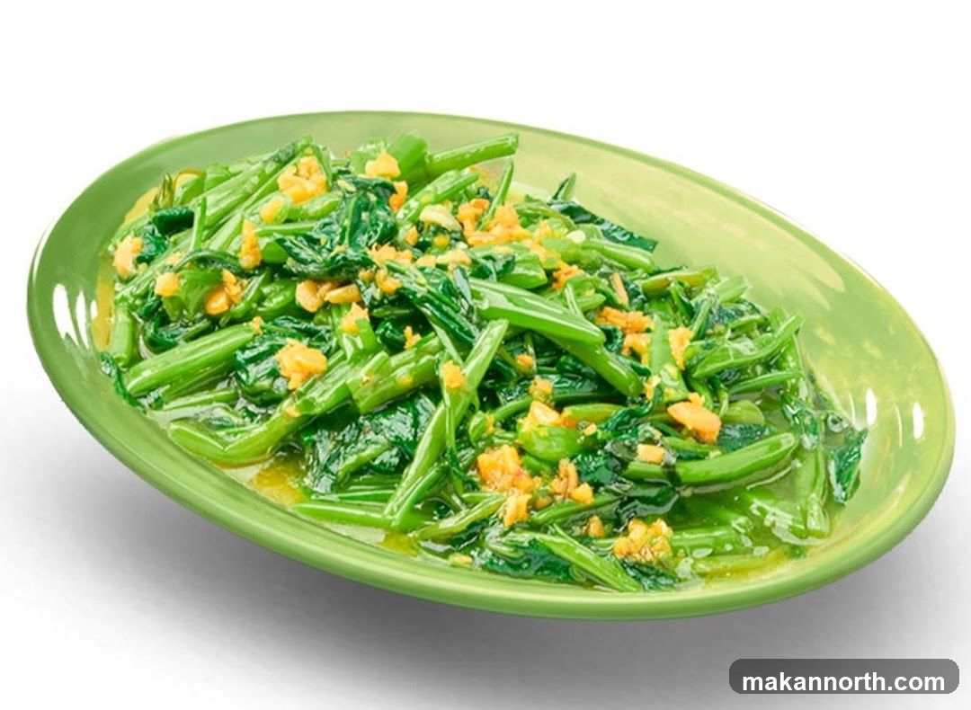 Stir-fried Water Spinach with Garlic