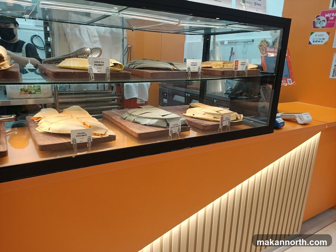 Display Case with Food Items