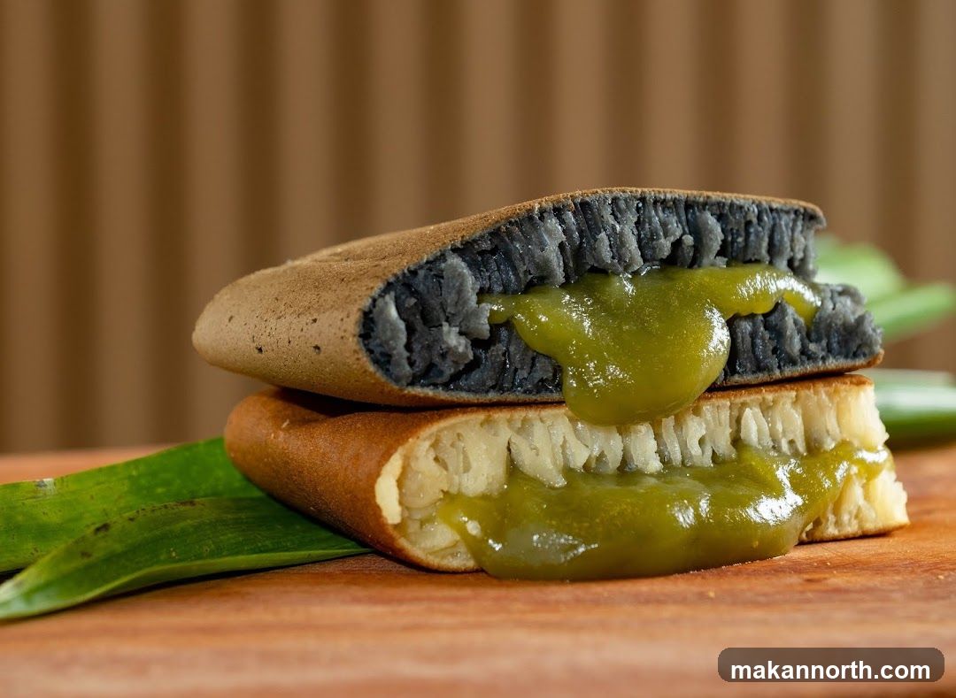 Sweet Crepes with Green Filling