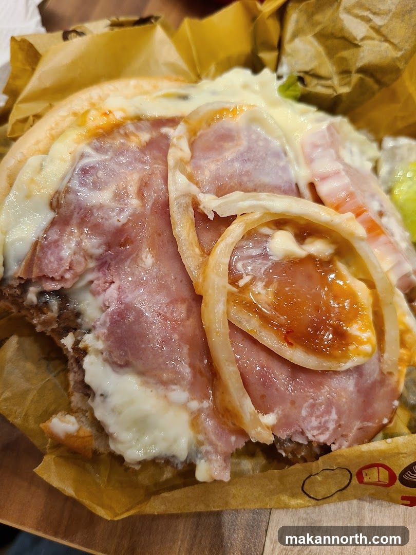 Burger with Ham and Cheese