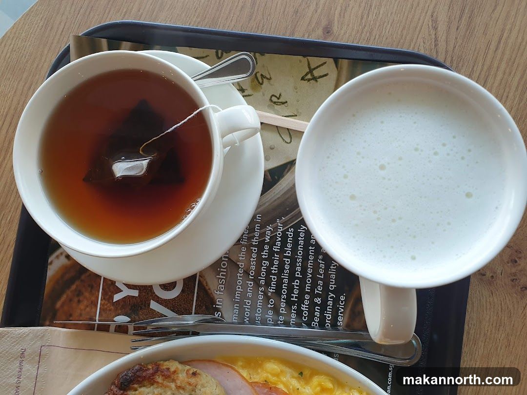 Breakfast Tray with Tea and Coffee