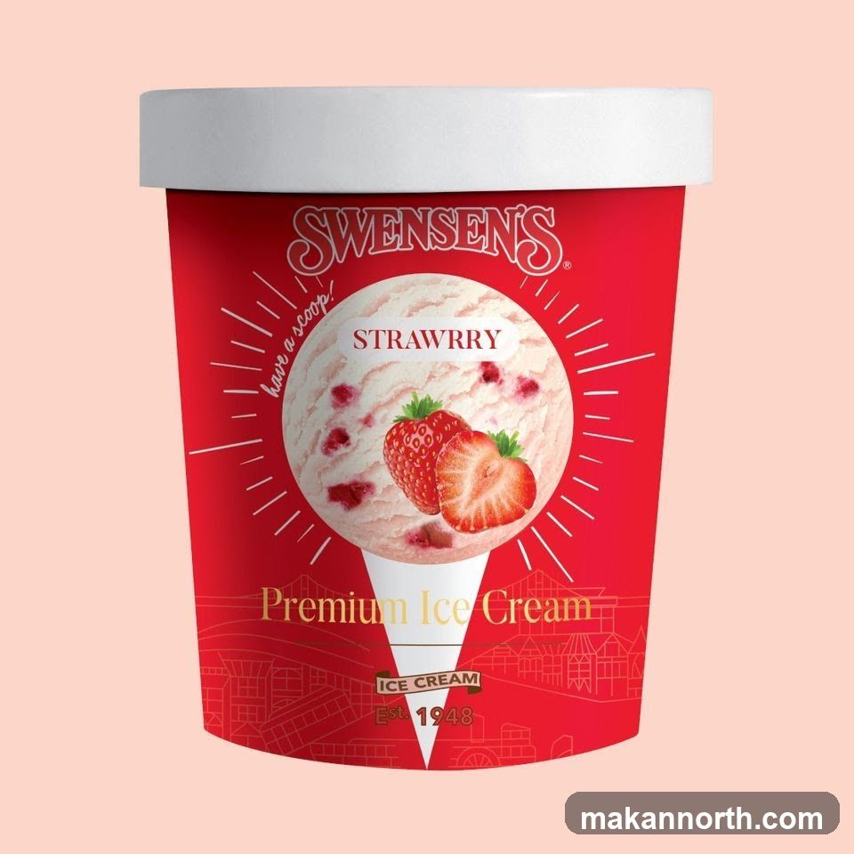 Swensen's Strawberry Ice Cream Pint