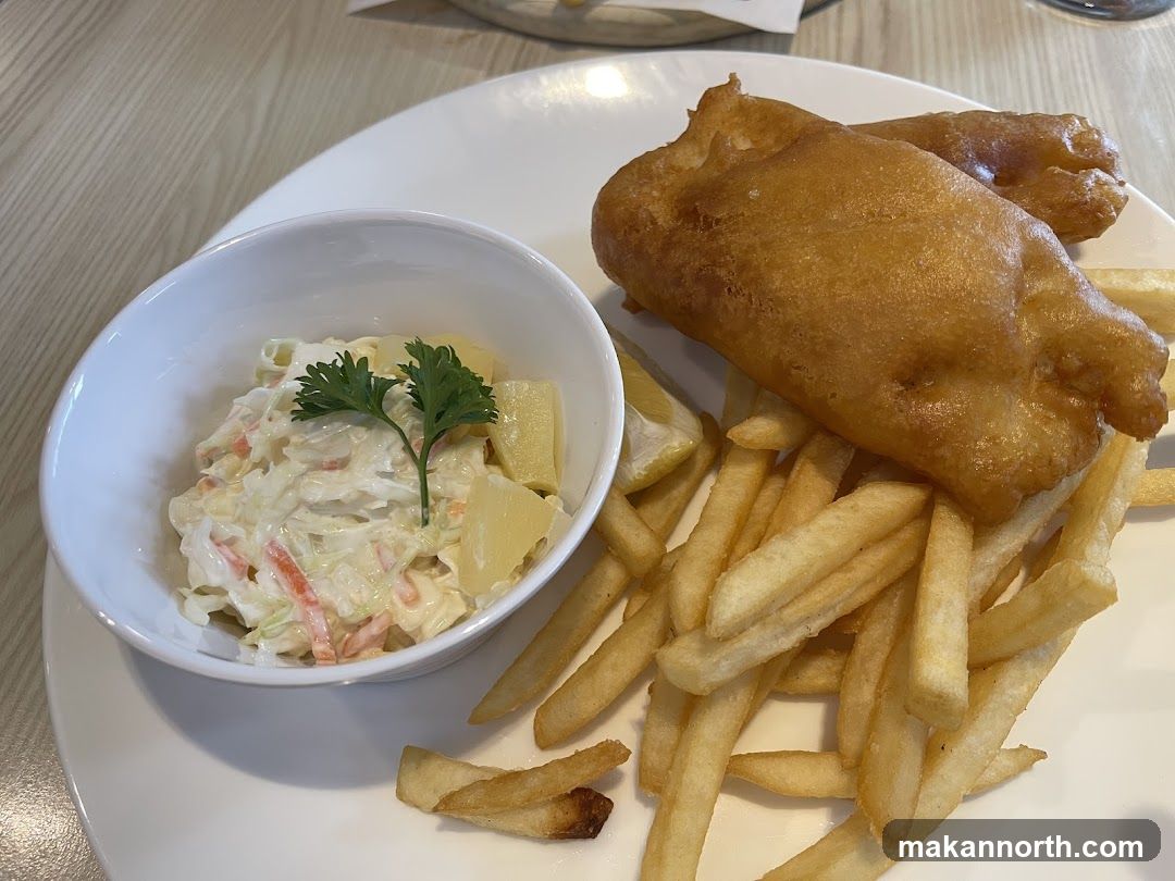 Fish and Chips with Coleslaw