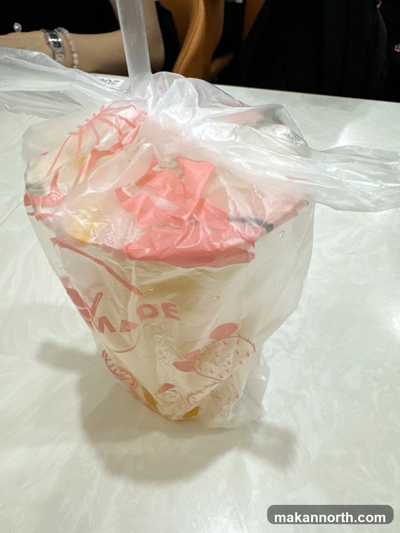 Beverage in Plastic Bag