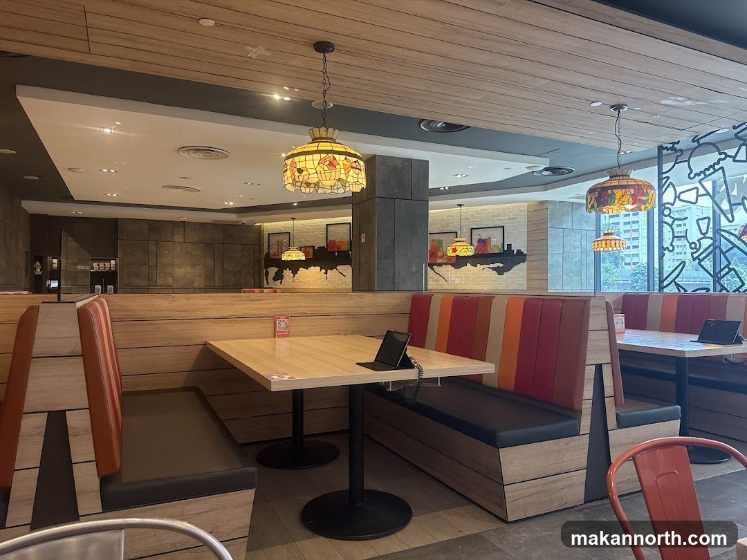 Restaurant Interior with Booth Seating