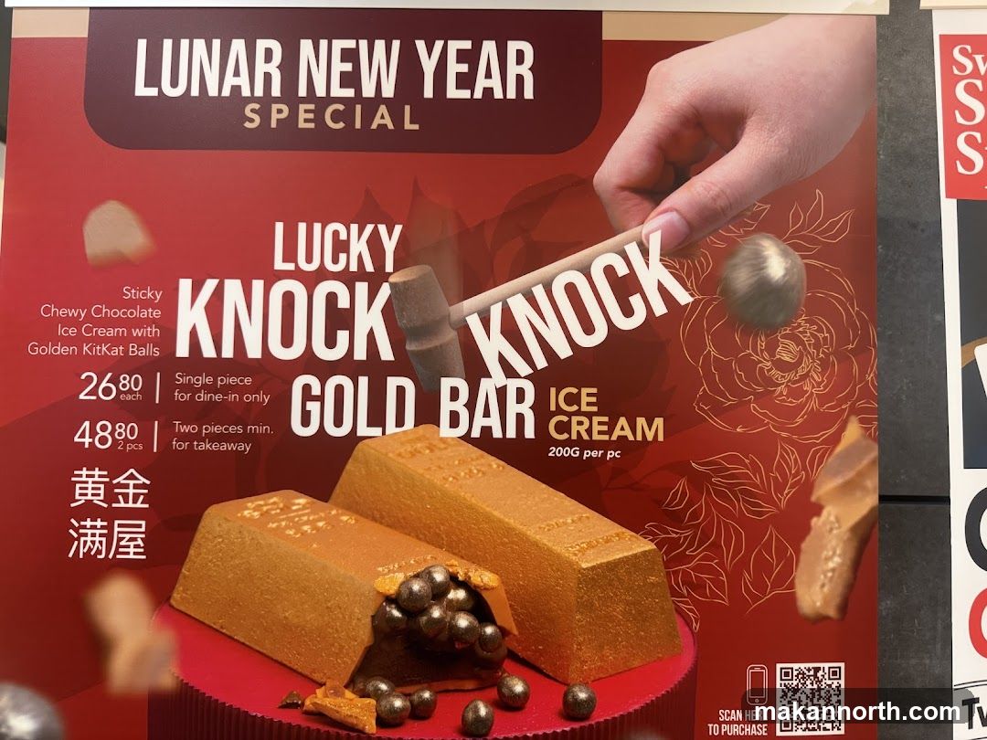 Lunar New Year Special - Lucky Knock Gold Bar Ice Cream