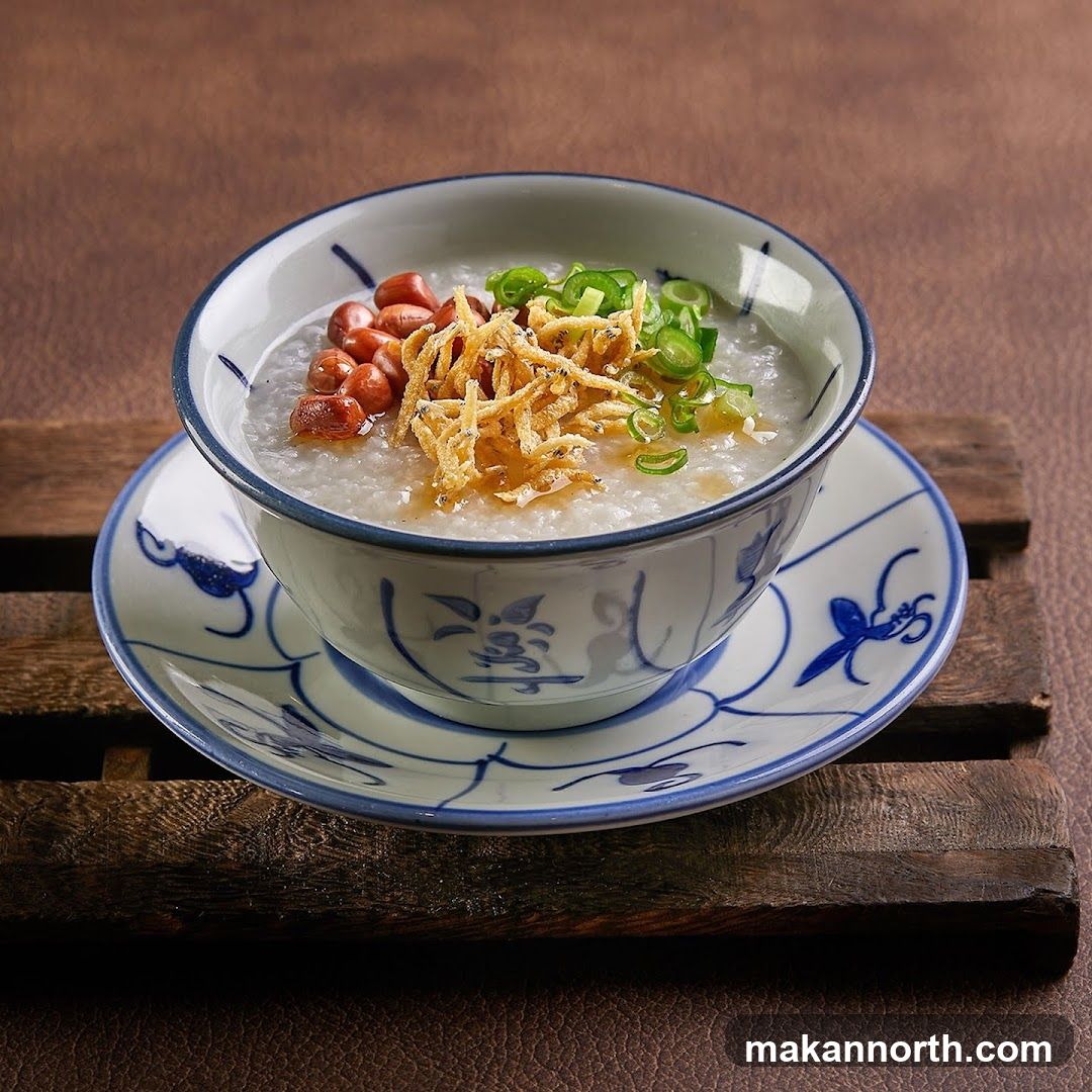 Congee with toppings