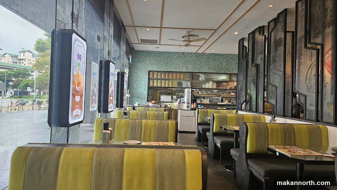 Restaurant Interior with Booth Seating