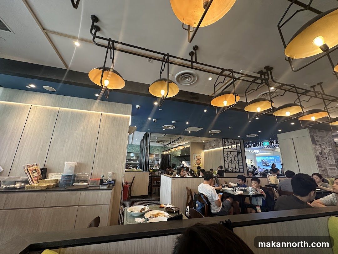 Restaurant Interior with Patrons