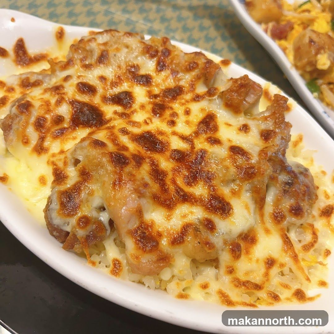 Baked Cheese Chicken Rice