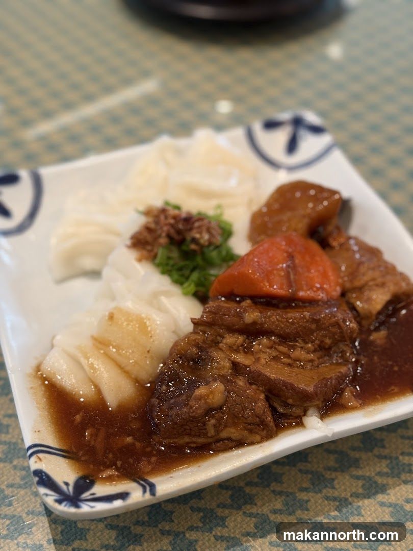 Braised Pork Belly with Rice Noodles
