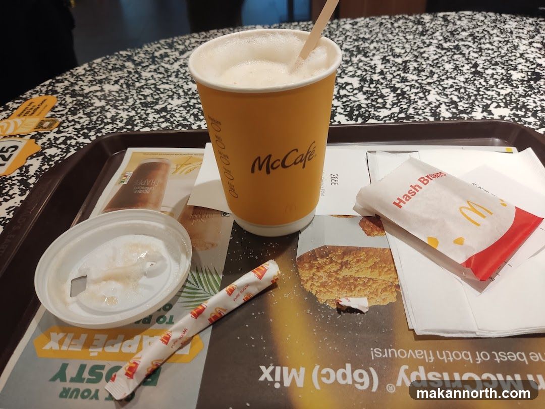 McCafé Drink and Hash Browns
