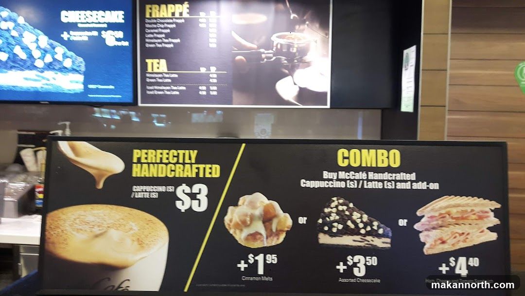 McCafé Menu