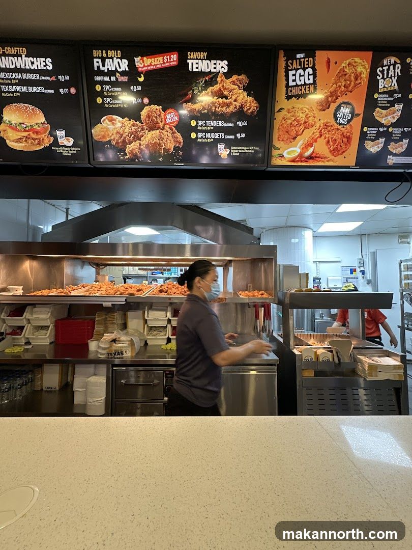 Fast Food Menu and Kitchen