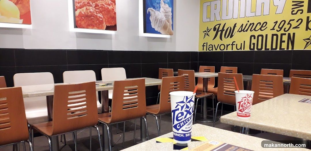 Restaurant Interior with Seating and Branding