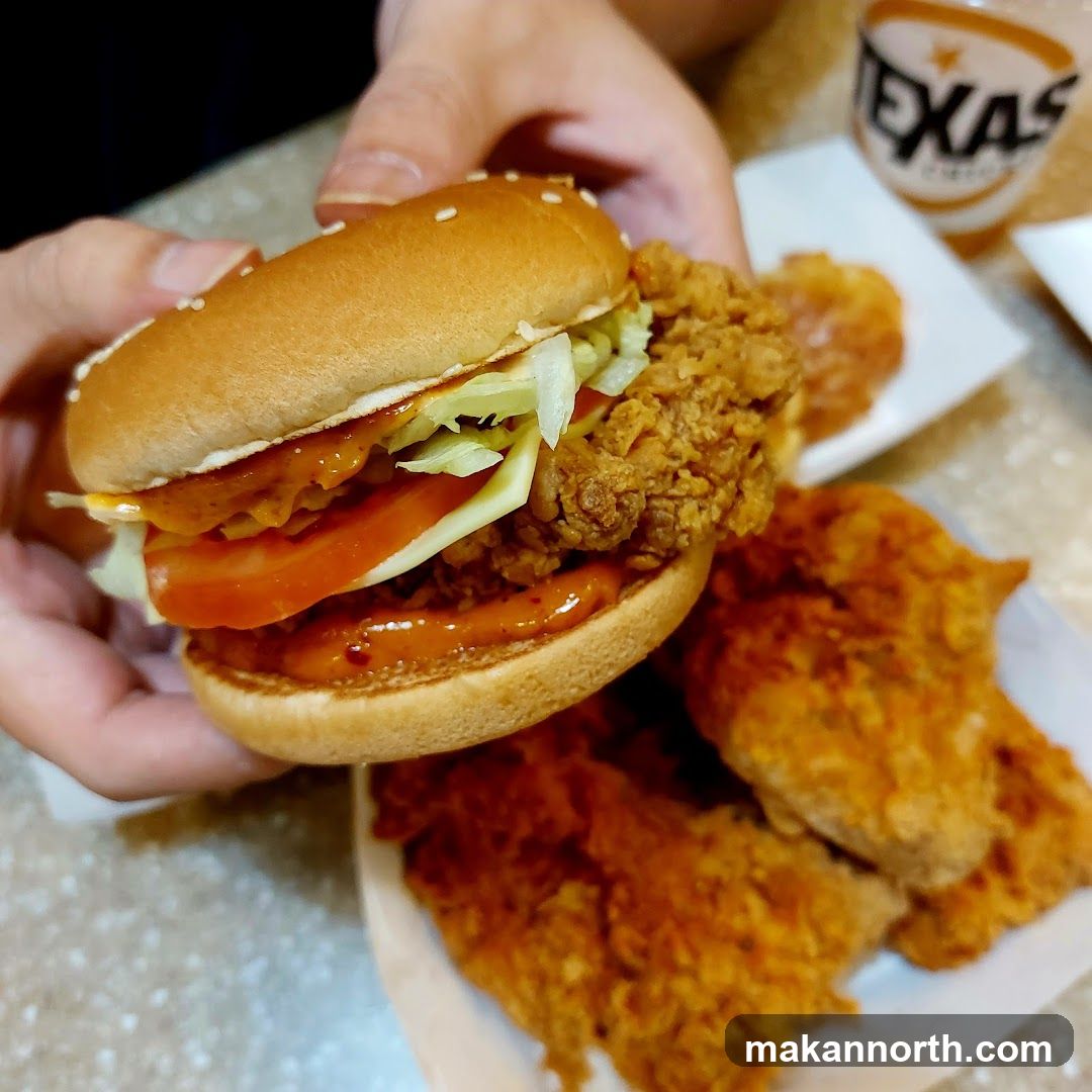 Burger and Fried Chicken