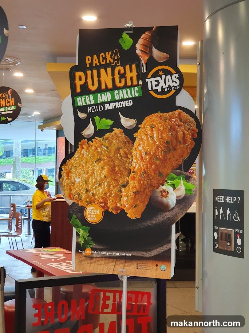 Texas Chicken Packa Punch Herb and Garlic Advertisement