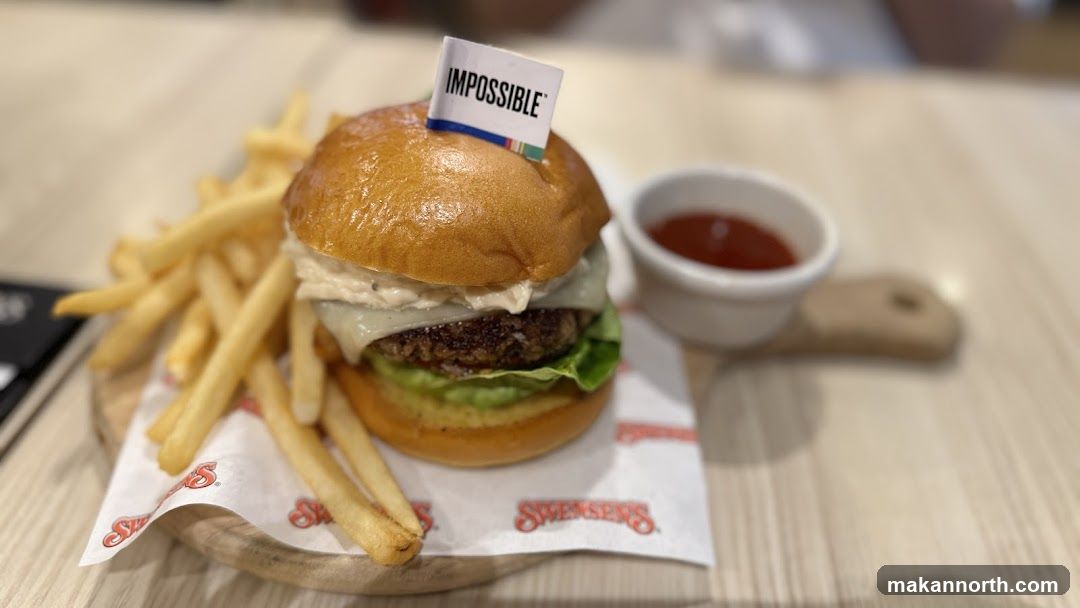 Impossible Burger with Fries