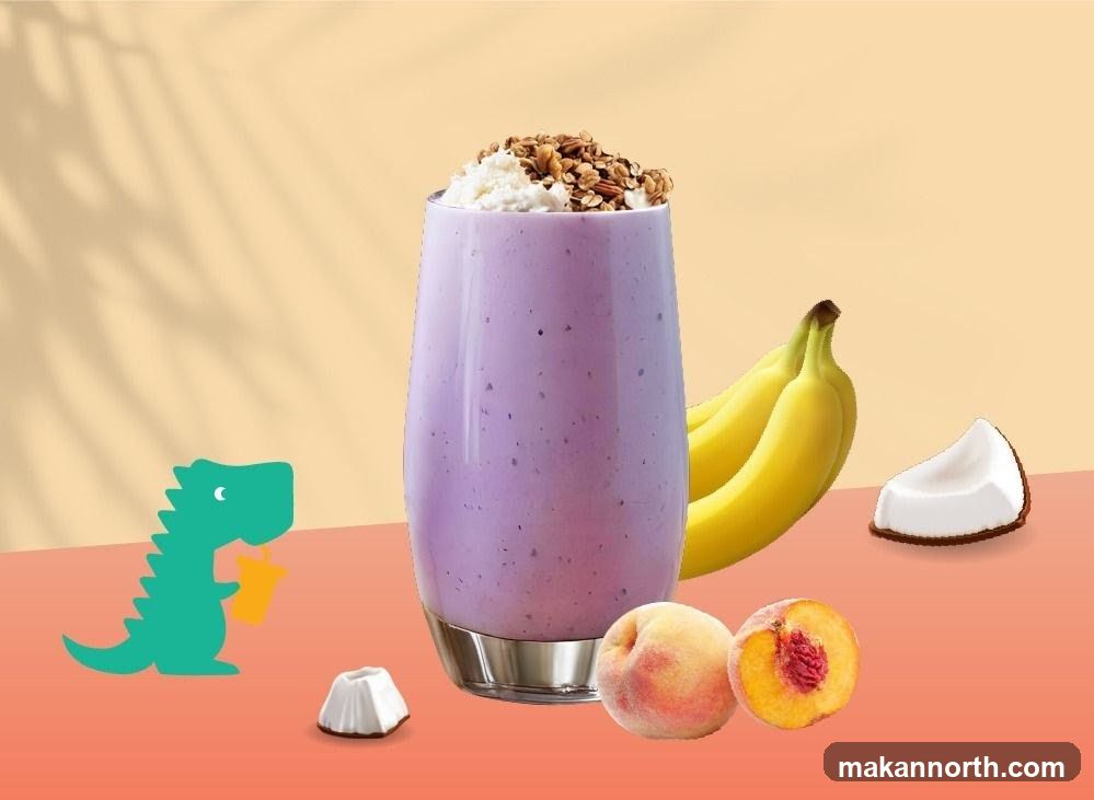 Smoothie with Fruit and Toppings