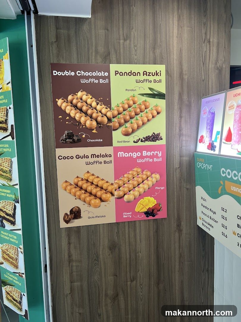 Waffle Ball Menu