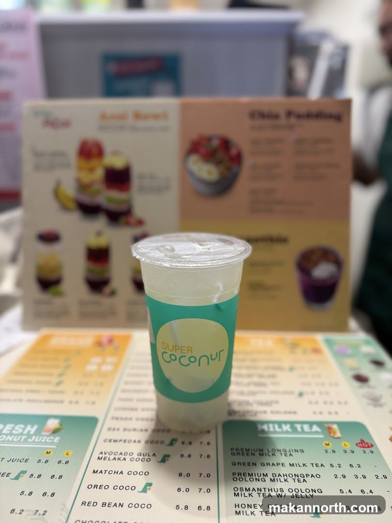 Super Coconur Drink and Menu