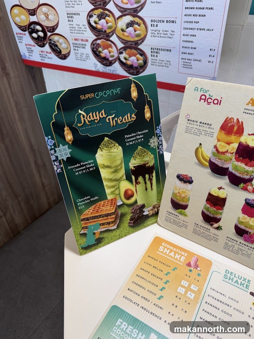 Super Coconut Menu