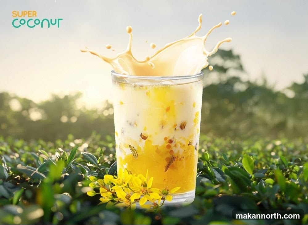 Super Coconut Drink Splash