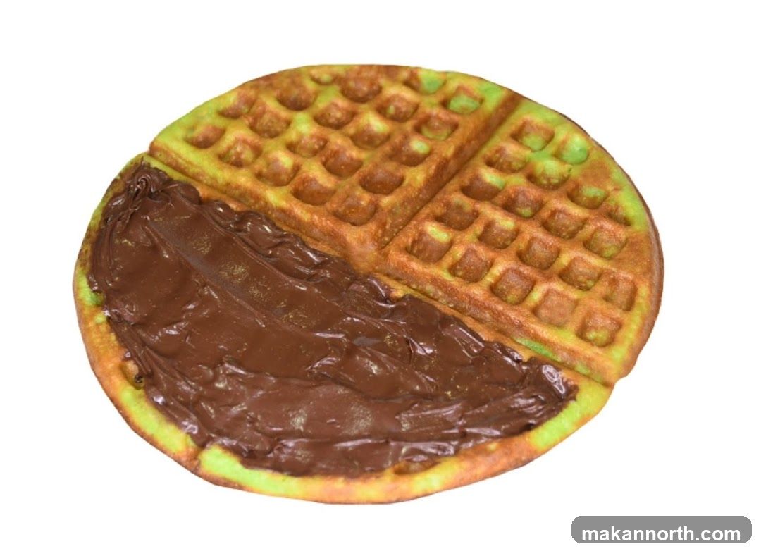 Waffle with Chocolate Spread