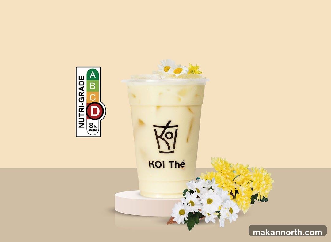 KOI Thé Drink with Nutri-Grade Label
