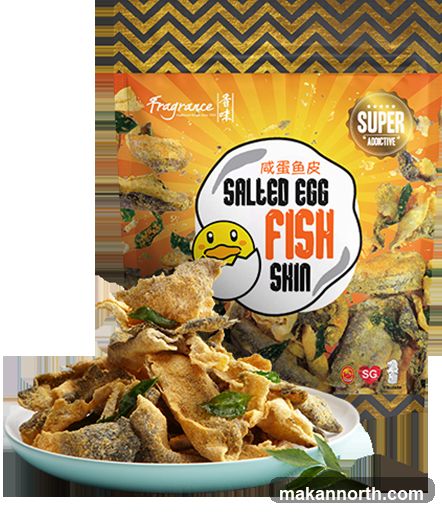 Salted Egg Fish Skin Snack