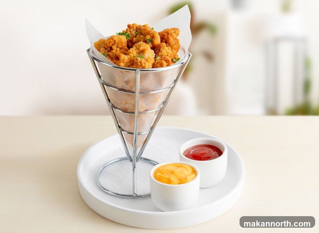 Popcorn Chicken with Dips