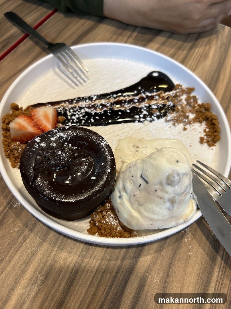 Chocolate Lava Cake with Ice Cream