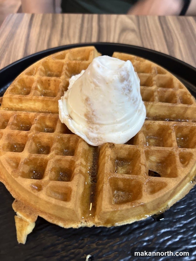 Waffle with Ice Cream