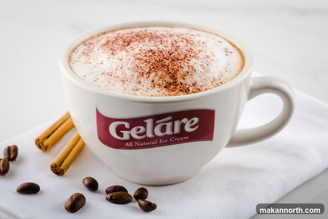 Cappuccino with Gelare Logo