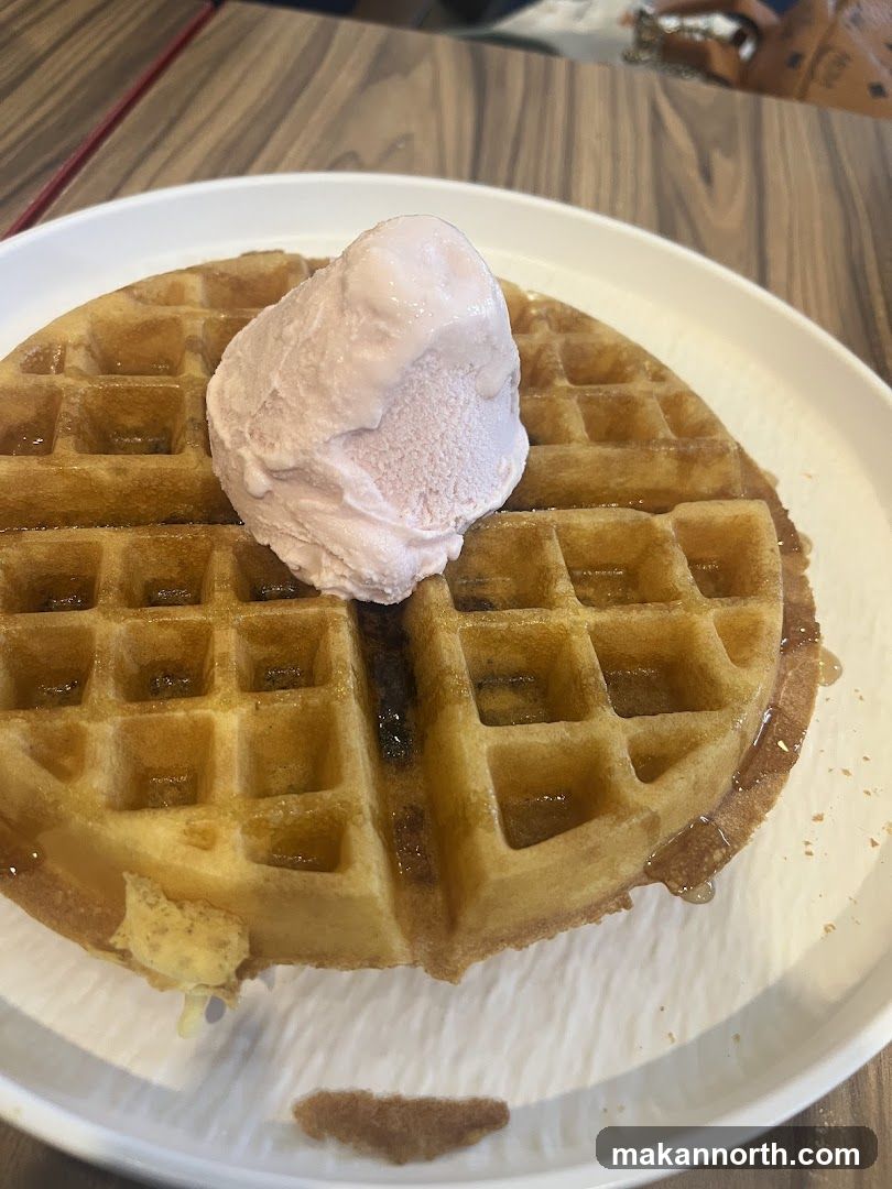 Waffle with Ice Cream