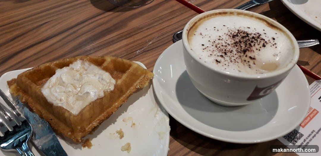 Waffle and Cappuccino