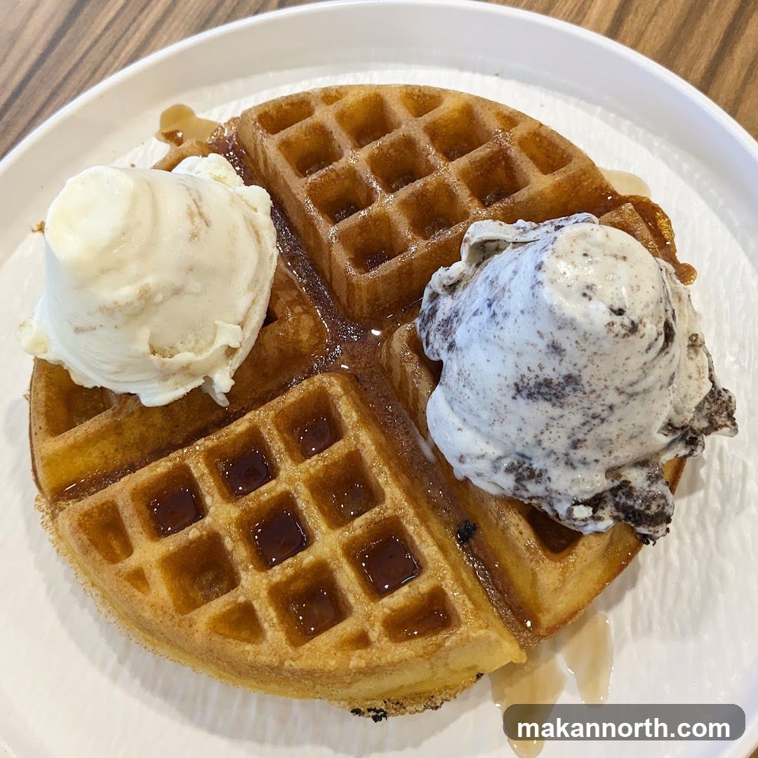 Waffle with Ice Cream