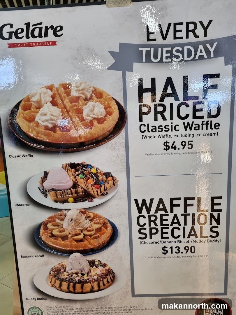 Gelare Waffle Specials