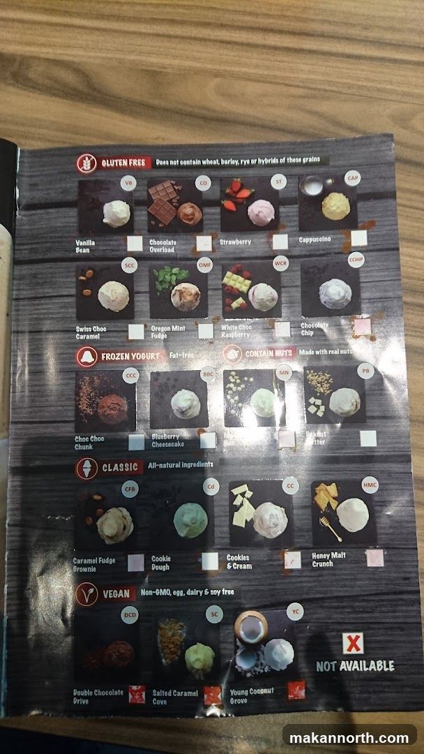 Dessert Menu