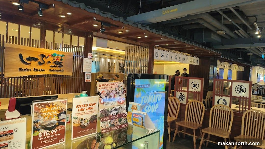 Restaurant Interior with Promotions