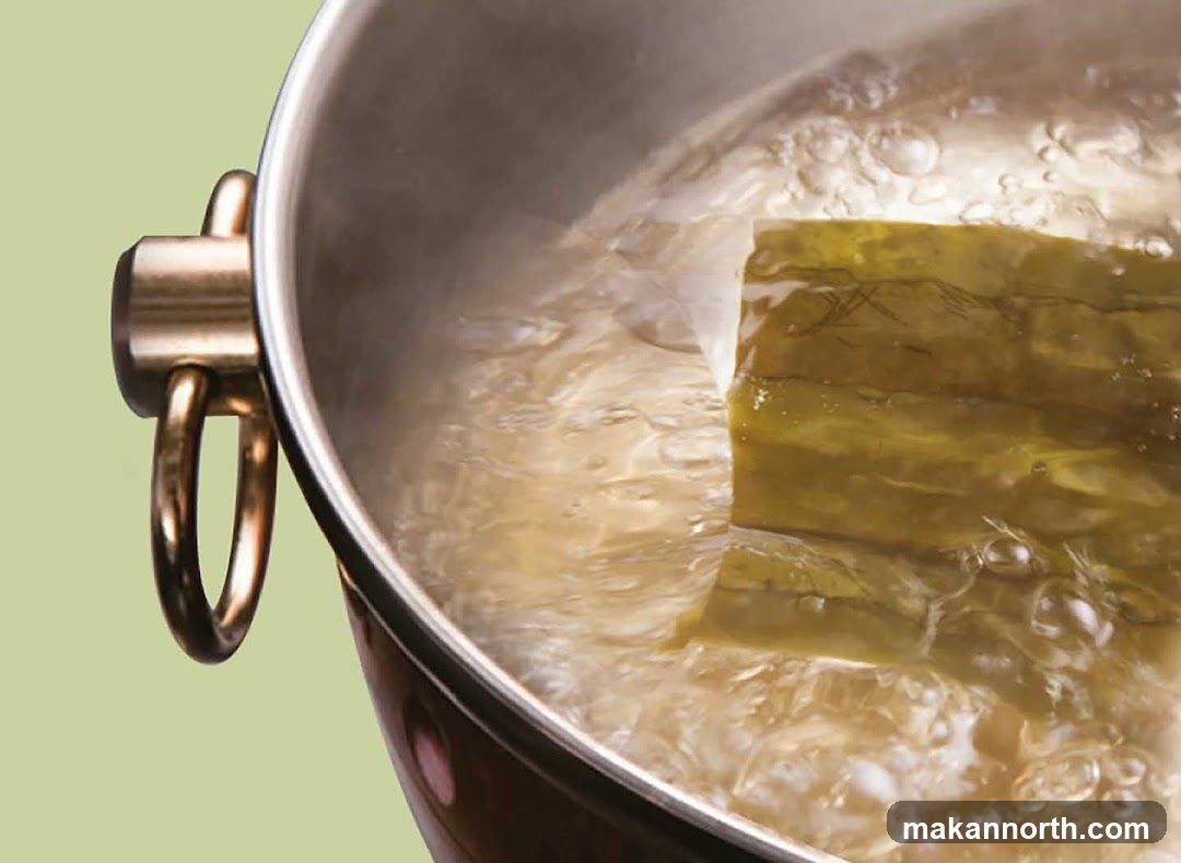 Kombu in Boiling Water