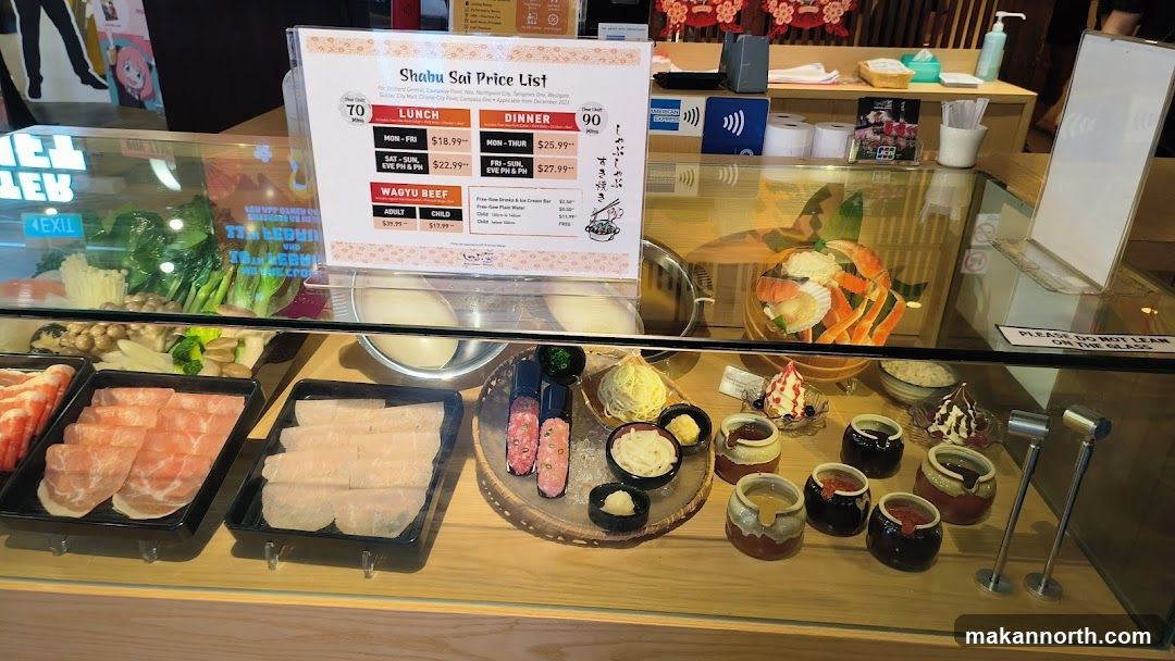 Shabu Sai Price List