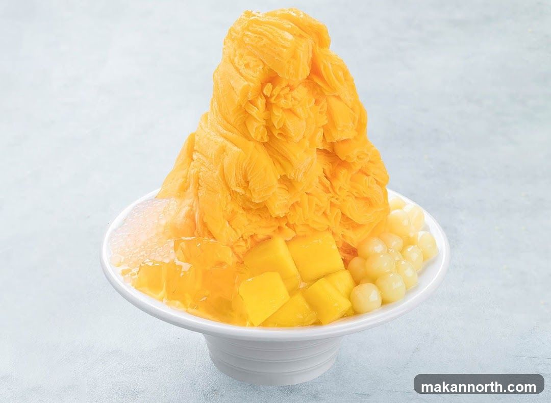 Mango Shaved Ice Dessert