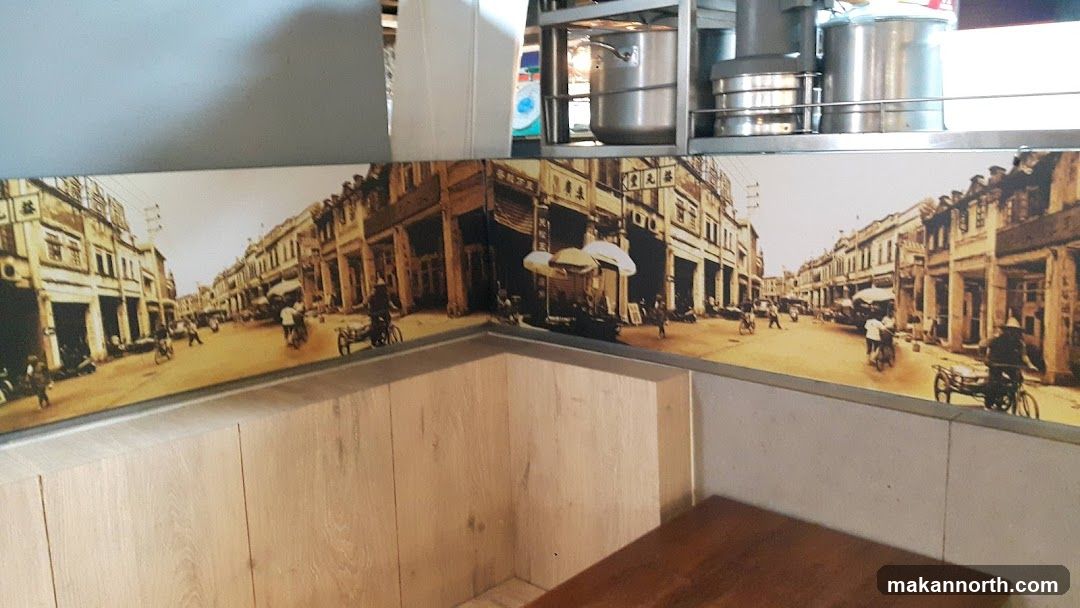Vintage Street Scene Mural