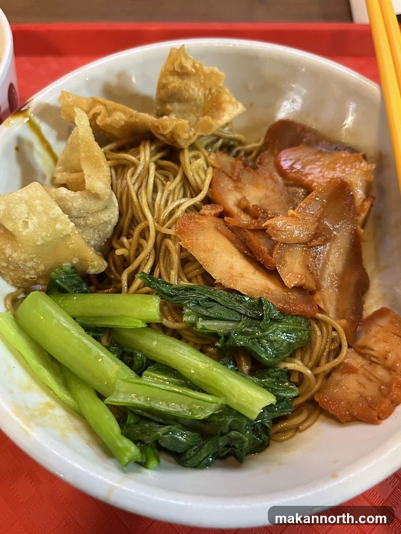 Noodle Dish with Char Siu and Wontons