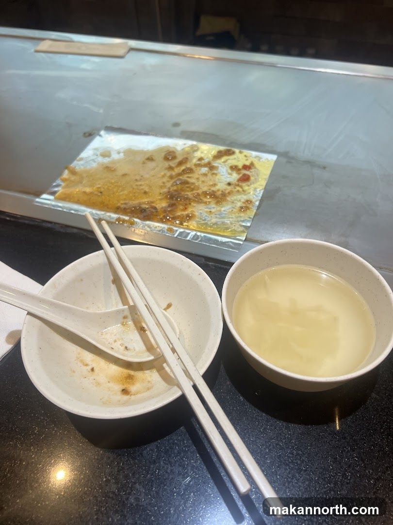 Dirty Teppanyaki Grill with Leftovers