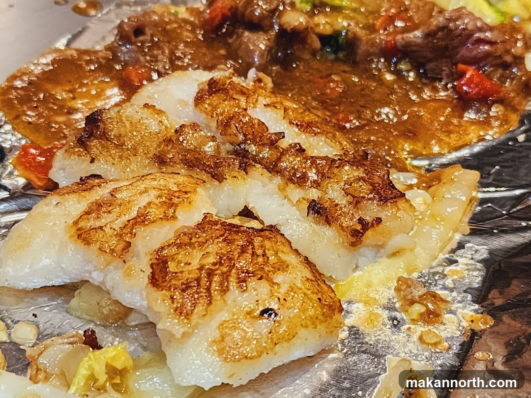 Seared Fish and Meat Dish