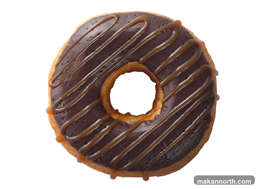 Chocolate Caramel Drizzle Donut