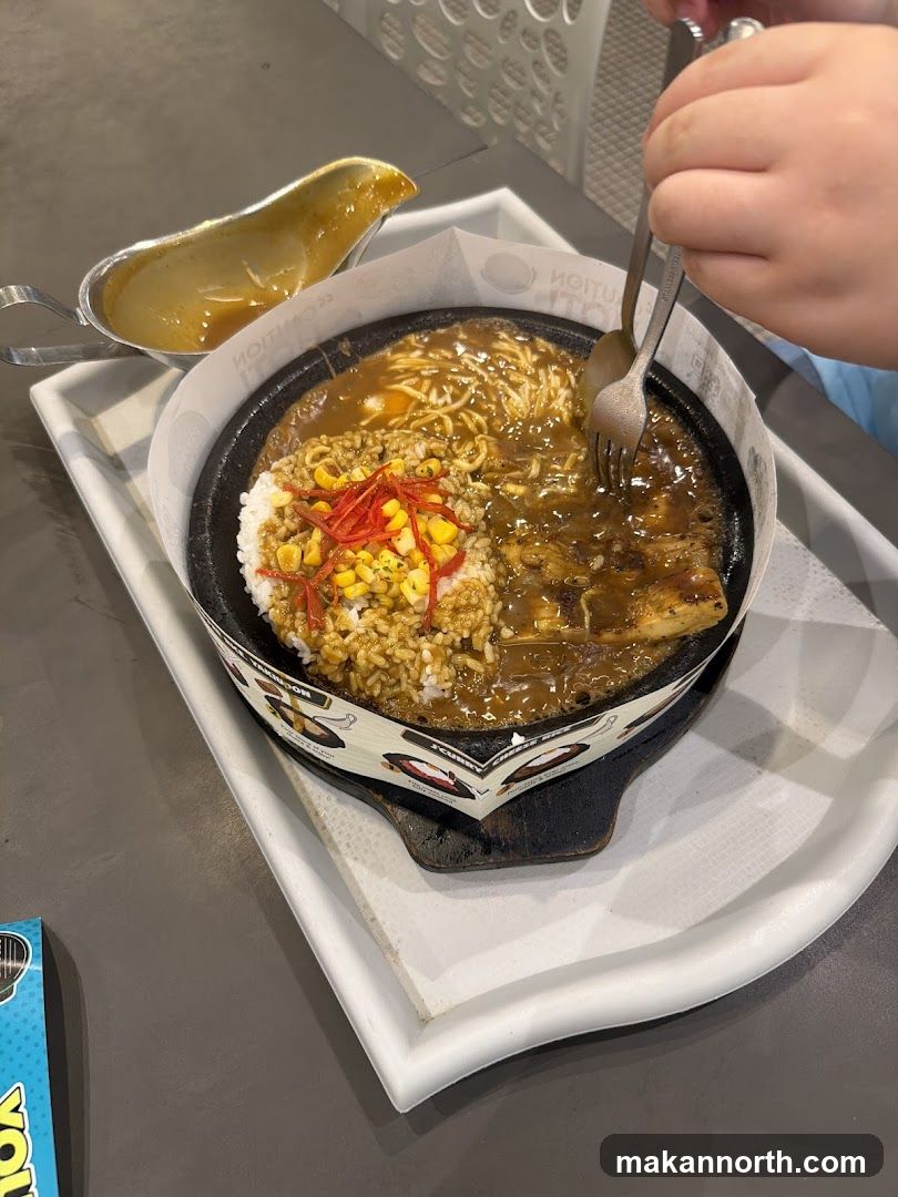 Sizzling Curry Rice Dish